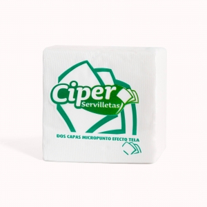 SERVILLETA CIPER, 2 CAPAS, BLANCA