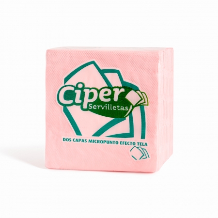 SERVILLETA CIPER, 2 CAPAS, ROSA